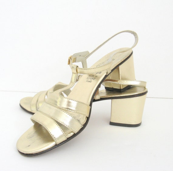 Vintage Gold Shoes 7