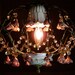 Antique Chandelier Vintage Chandelier Porcelain Roses & Brass Birdcage French Design Perfect Petite Size w/ Loads of Charm