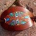 Leather Tribal Hair Clasp and Stick Barrette Native Aztec