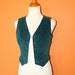 1960s Fitted Velvety Velour Gypsy Vest Size Small