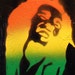 Bob Marley Laughing - Spray Paint stencil art on canvas