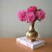 Vintage Brass Vase, Ruffle Rim