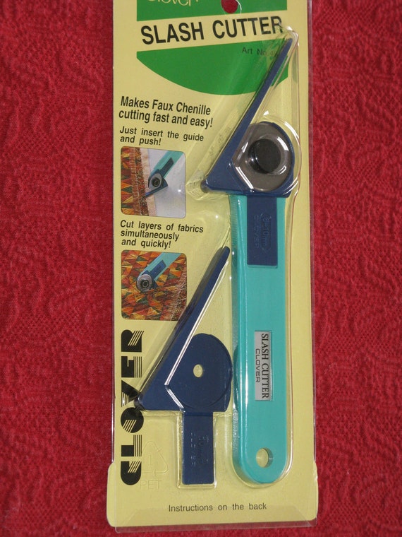Clover Slash Cutter for Making Faux Chenille Fast and Easy Use