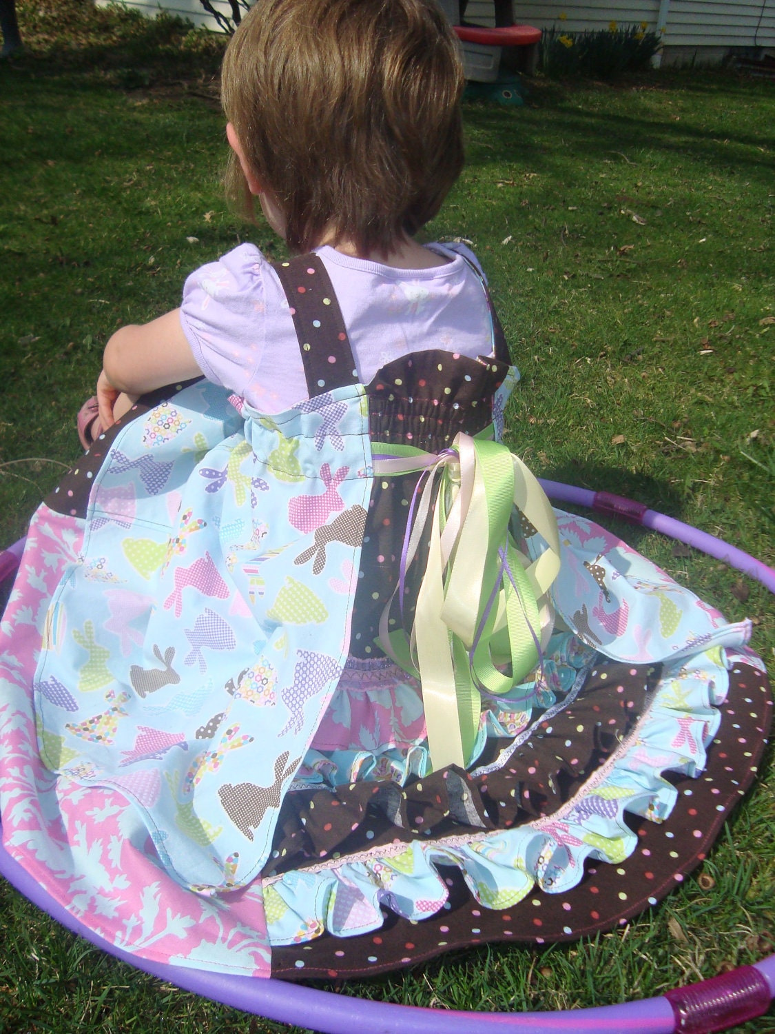 Easter Bunny Dress perfect for pictures by meiledesigns on Etsy