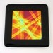Black with Dichroic Center Fused Glass Plate