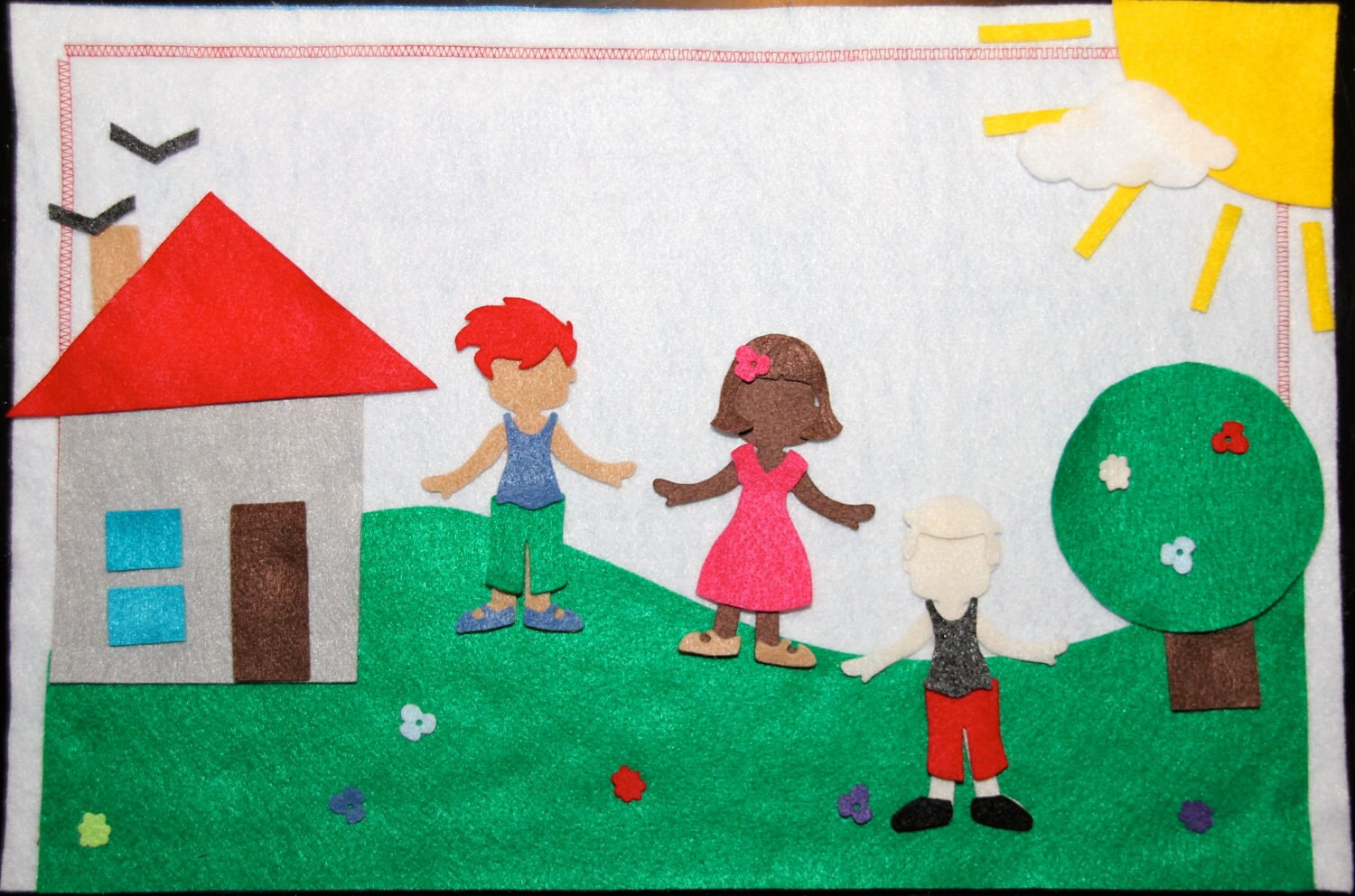 Felt Board Activity Kit/ Play Mat/ Play Set DELUXE Starter