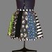SALE Halloween Patchwork Circle Skirt / Nightmare Before Christmas, Skeleton, Glow In The Dark Skulls, Spiders and Stripes 4XL