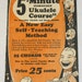 1930 Five Minute Guaranteed Ukulele Course, Illustrated, Self Teaching