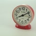 SALE - Vintage red alarm clock SLAVA