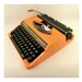 Vintage orange manual typewriter - SilverReed SR 280 DE LUXE