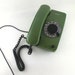 vintage green rotary telephone 80s