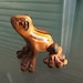 netsuke, hand carved, hand painted, FROG tree frog back again after his show stealing first run....free ship in usa
