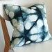 Tie Dye Shibori Pillow Cover 18x18 inches - Peacock