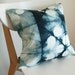 Tie Dye Shibori Pillow Cover 18x18 inches - Peacock