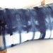 Tie Dye Shibori Pillow Cover 12x18 inches - Marine