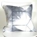 Tie Dye Gray Pillow Cover - Contemporary Shibori - 18x18 inches - Willow