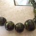 Green Black Water color Short medium large pearl Choker Necklace Mad Men Rockabilly PinUp Retro bohemian psychobilly cocktail wedding party