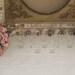 Beautiful French vintage chic set of 12 shot, tot, nip glasses.