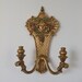 Vintage large ornate wall hanging candle holder.