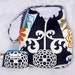 Handmade 241 Tote Purse in Fun Floret Licorice