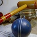 Croquet Ball and Mallet Vintage