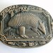 Armadillo Belt Buckle - Texas Turkey - Award Design Medals Inc - Solid Brass - RARE - jenetsy
