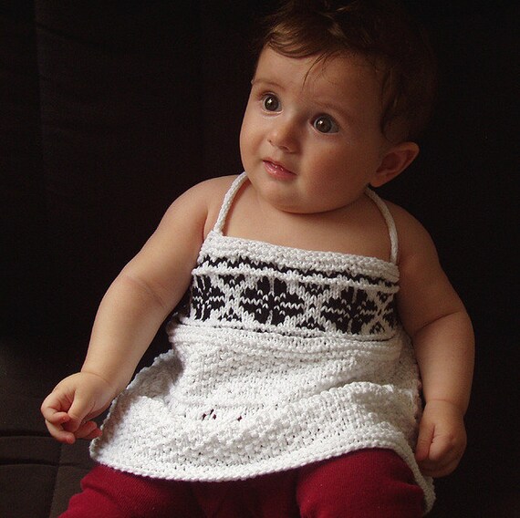 Baby/toddler tank top Sweetness knitting pattern
