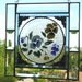 Stained Glass - Stained Glass Panel - Stained Glass Pansies - Fused Glass - Home Decor - Handcrafted - Made in USA