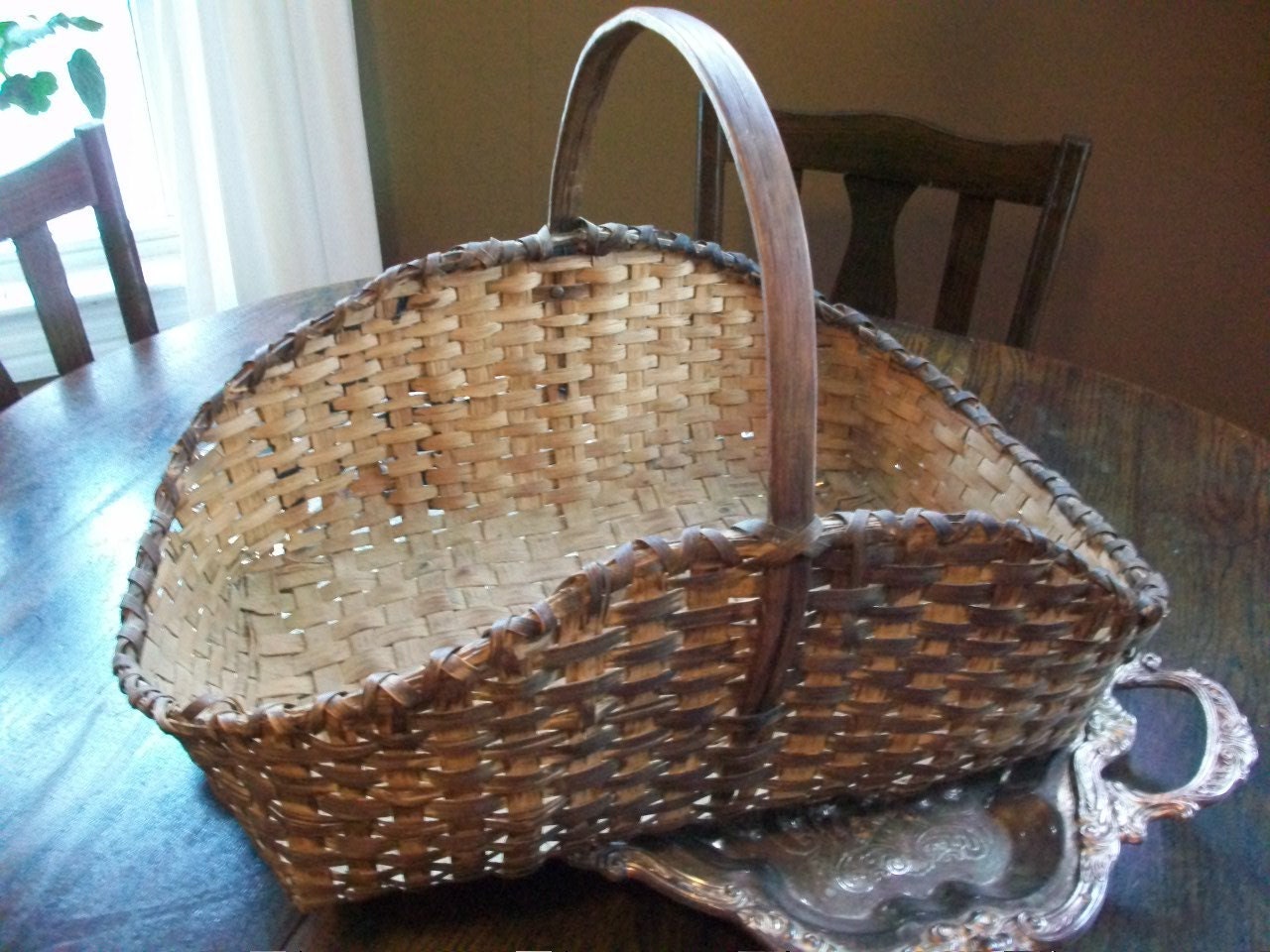 Antique Gathering Basket Quite Large