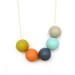 Bright Polymer clay necklace
