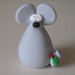 Whimsical Polymer Clay Christmas Mouse