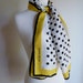 80's Carolina Herrera Polka Dot Silk Scarf