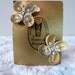 50's Hawaiian Earrings by Baron of Waikiki Seashells Pearls Rhinestones