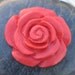 Stunning hand carved cinnabar rose