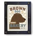 Custom Brown Dogs Name Chocolate Labrador Retriever Bakery Art Print