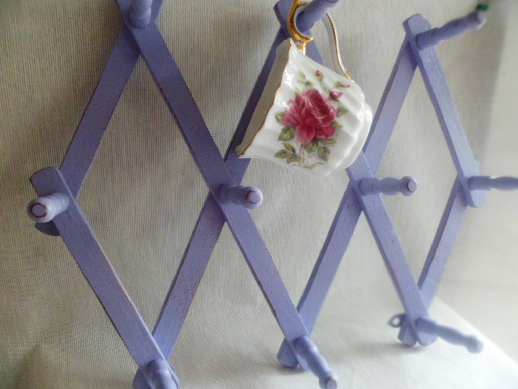 Upcycled and Repurposed Vintage Hat Rack Shabby Chic