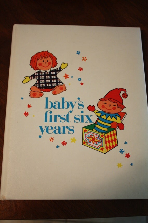 Items similar to Vintage Baby Book, Baby's First Six Years, Clean on Etsy