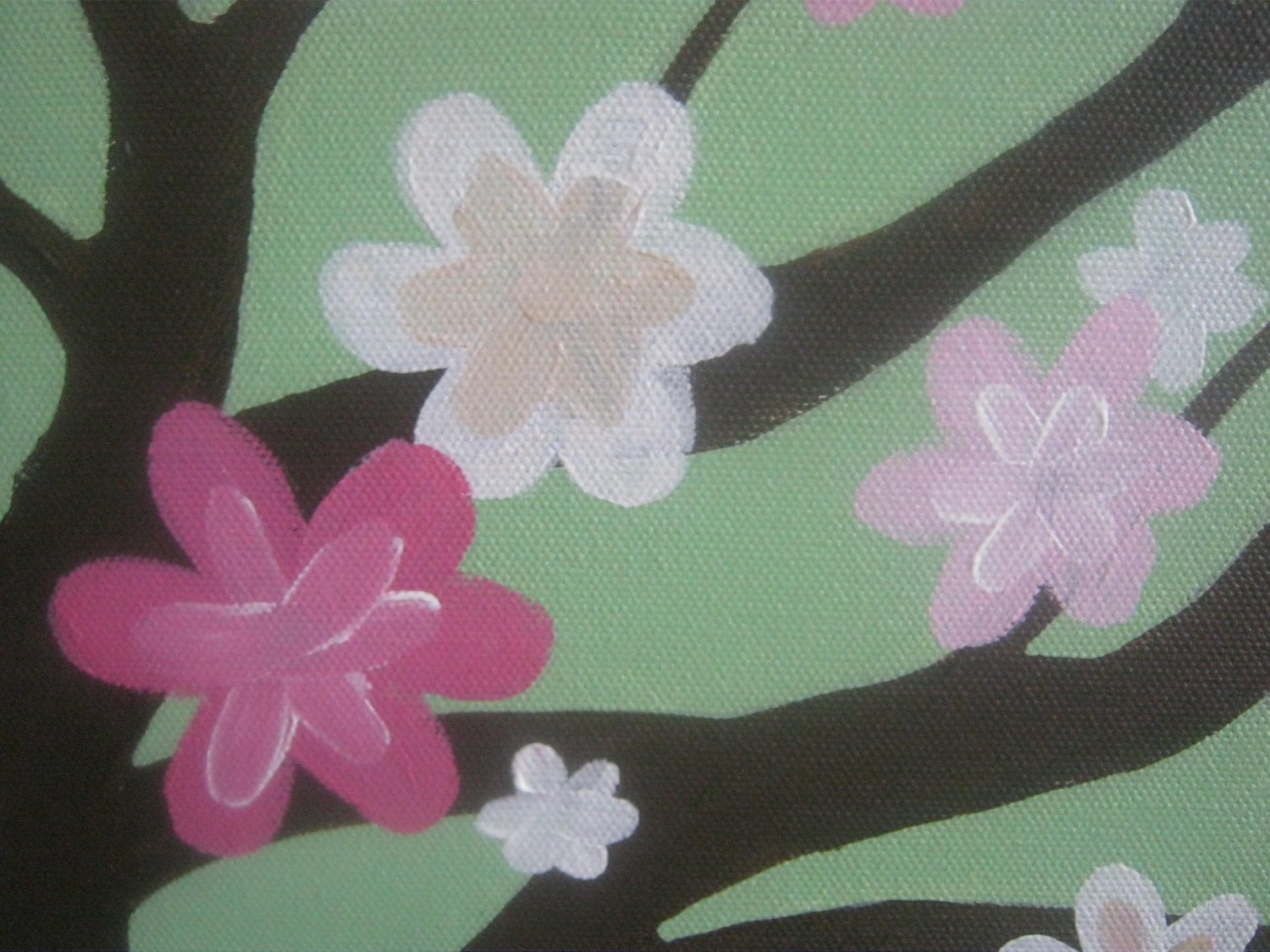 Nursery painting personalized canvas for girl's room 16 x