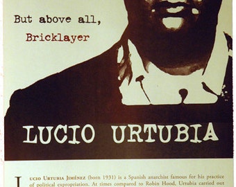 2 color Lucio Urtubia Offset Poster