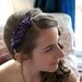 Violet Blossom Headband, Flower Girl Crown, Bridal Crown, Hair Piece