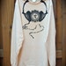 Men's Organic Long Sleeve Tshirt, Size Large, Screenprinted, Eco Friendly, Handmade