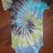 RESERVED for Michelle - Blue, Black, & Green Swirl Onesie (18 months)