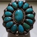 Native American Indian Silver and Turquoise Ring