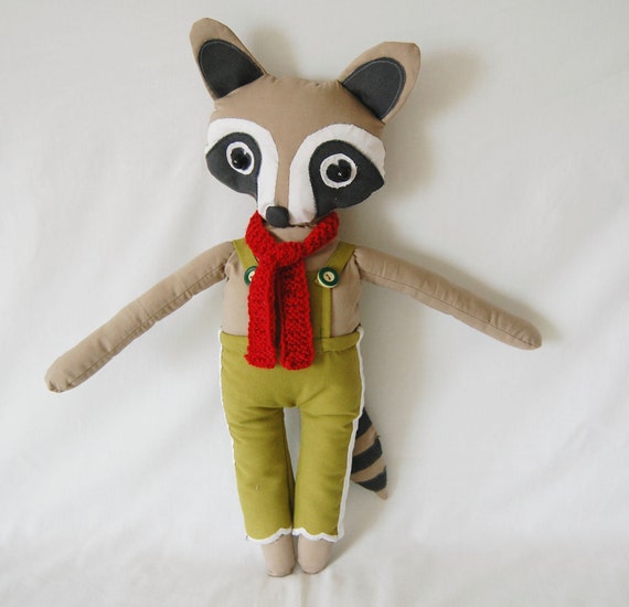 soft toy racoon