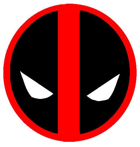 Deadpool logo/emblem vinyl sticker full color