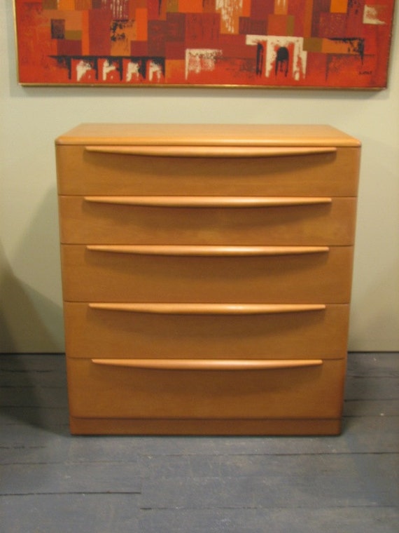 Mid Century Modern Heywood Wakefield Encore tall dresser