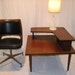 Reserved for Dan Century Modern American of Martinsville two tiered corner table