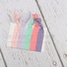 no crease elastic hair ties. set of 5. light purple.dark coral.mint green. lavender.baby pink.