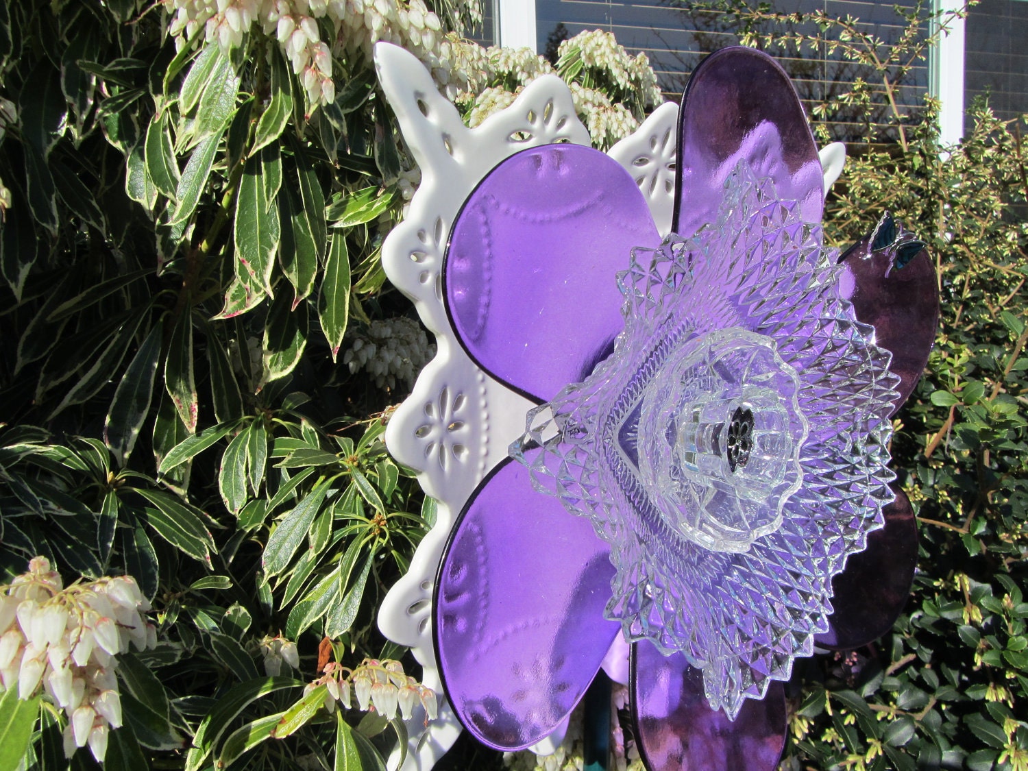 Glass Plate Art for the Garden