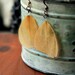 Yellow Rose Pressed Flower Petal Earrings